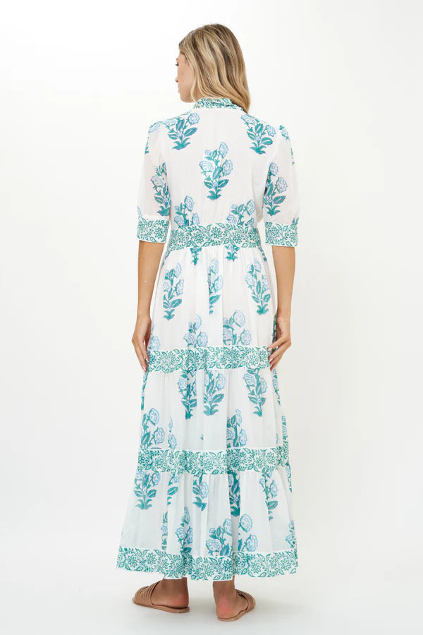 Salvia V-Neck Maxi Dress